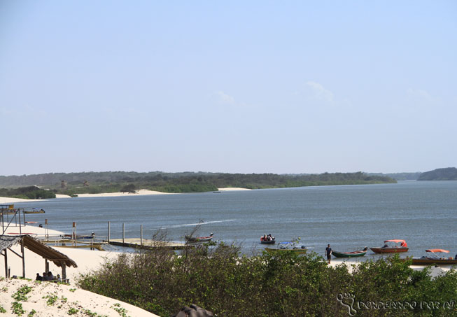 Vista da Pousada do Mirante em Caburé Maranhão